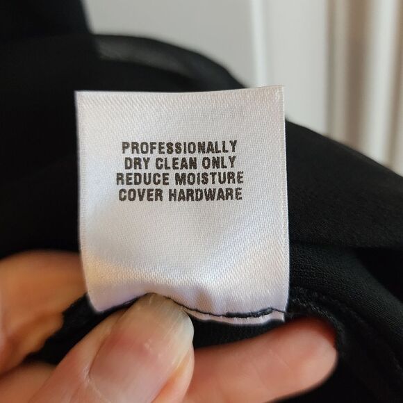 St John Evening Strapless Flowy Layered Silk Tube Top Blouse Size 12 Black - Picture 7 of 8